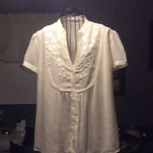 Cream colored blouse